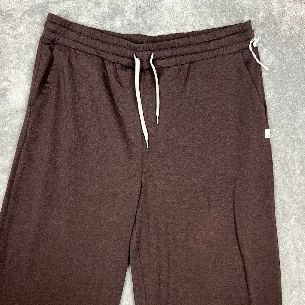 Vuori Halo Essential Wide Leg Pants Womens XL Brown Athleisure Soft - Picture 2 of 9